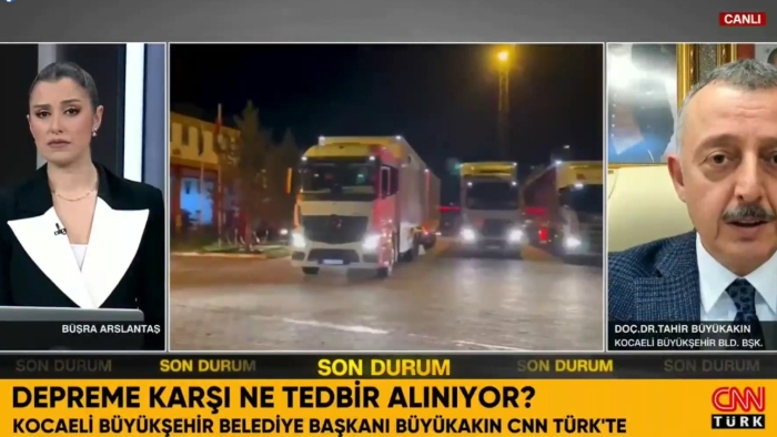 Başkan Büyükakın: Deprem bölgesinden elimizi çekmedik